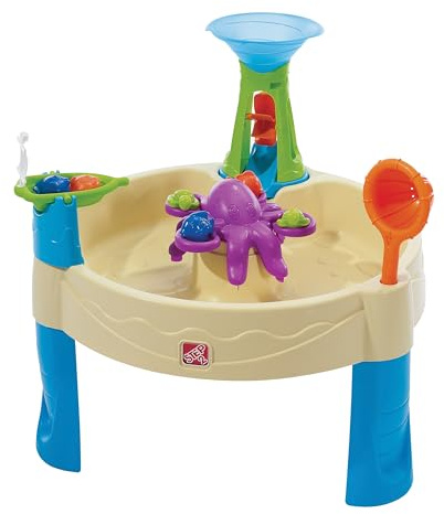 Step2 Wild Whirlpool Wasserspieltisch | Kleiner Wassertisch mit 11-teiligem Zubehörset | Garten Wasser Spieltisch für Kinder