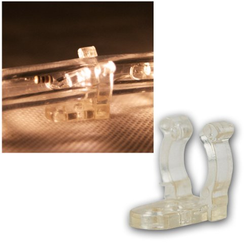 Rubberlight - Lichtschlauch Befestigungs-Clips - 25 Stück