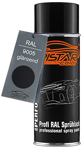 TRISTARcolor RAL 9005 Tiefschwarz Spraydose 400 ml glänzend schnelltrocknend