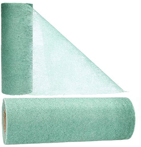 AmaCasa Tischläufer Eukalyptus | Pistazie (23 cm x 20 m) – Hochwertiges Vliesband für stilvolle Tischdekoration bei Hochzeiten, Geburtstagen & besonderen Anlässen