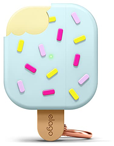 elago Cover Gelato Ice Cream per AirPods 3 | Supporta la Ricarica Wireless, Design Carino, Resistente agli Urti (Menta)