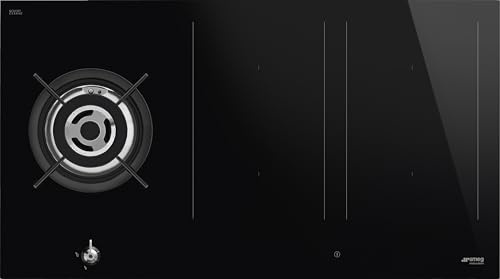 Combined induction and gas hob with 5 cooking zones from Smeg Classic - PM3953D