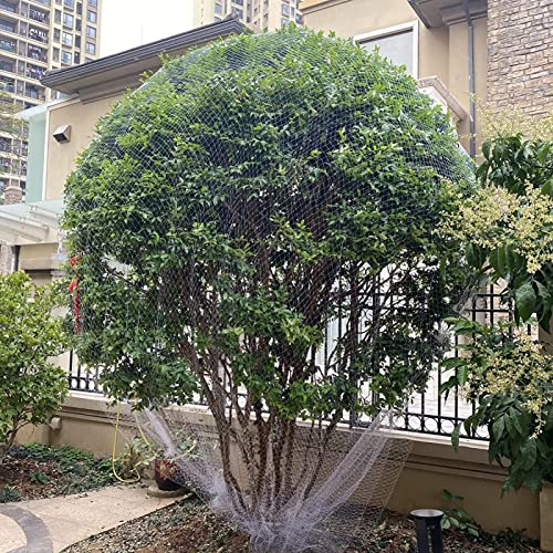 Ccsh Vogelschutznetz Home Tree Vogelschutznetze aus Weißem Nylon, Schneidbares Geflügelnetz, Blumen Gemüse Bäume Pflanzen Sämlinge Spalier Netze (Size : 7x25m/23x82ft)