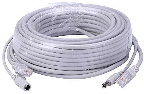 5M/10M/20M/30M Optional 2.1mm/5.5mm Jack RJ45 + DC Power Extension Ethernet CCTV Cable (Size : 30m)