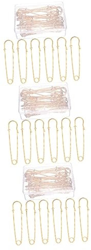 EXCEART 30 STK Sicherheitsnadel Groß Große Sicherheitsnadel Vintage Brosche Handdekor Schalnadel Kleiderverschlüsse Broschennadelclips Kragennadel Fräulein Rostfreier Stahl Strickjacke