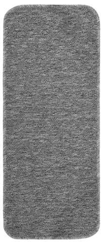 Camerina Antirutsch Stufenmatten 15 STK. 60x25 cm Grau Rechteckig Treppenteppich Teppich Treppenstufen Schmale Teppiche Teppich Matte
