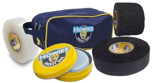 Howies Tape Set mit Wachs, Griptape Tasche, Stutzentape und Schlägertape schwarz