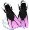 Mineup Pinne Da Snorkeling, Pinne Corte da Nuoto, Pinne per Immersione Leggere Taglia 34-38, per Bambini e Adulti per Lo Snorkeling, Nuoto (Rosa Viola)