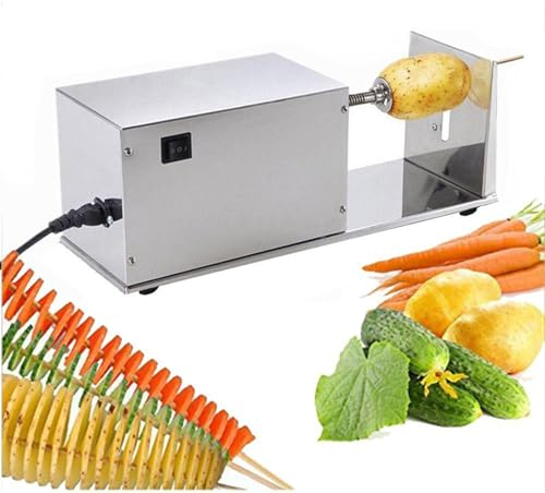 Cortadora eléctrica de patatas Tornado, cortadora en espiral Tornado Slicer de patatas, cortadora en espiral eléctrica Tornado de torre de patatas, máquina cortadora automática de patatas torcidas