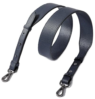 106-110cm Verstellbarer Taschengurt Schultergurt Für Taschen, 3,8 cm breiter Universal Ersatz Schultergurt Umhängegurt Leder Tragegurt für Handtasche Schulterriemen Taschen Zubehör -Navy blau
