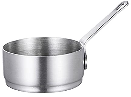 QAQZPMG Saucer 1 Pack Wall-Mounted Stainless Steel Gravy Boat, Gravy Sauce Boat with Handle Can Be Used in Family Hotel Restaurants Dish(Medium)