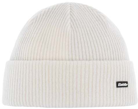 Eisbär Mütze Damen Salma Weiß - Merino Strickmütze für Frauen - Wintermütze bequem weich mit Umschlag - warm Merinowolle Haube kuschelig aus Österreich | Merino Strickmütze, Wintermütze für Frauen, Haube atmungsaktiv, thermoregulierend, Herbst, Winter