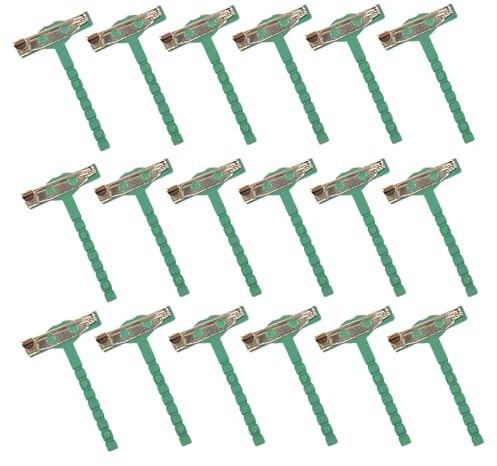 Xiciki 100Pcs Buttonhole T Pins, T-Shaped Plastic Corsage and Buttonhole Pins for Wedding Bridegroom Accessories, DIY Flower Brooches and Special Events