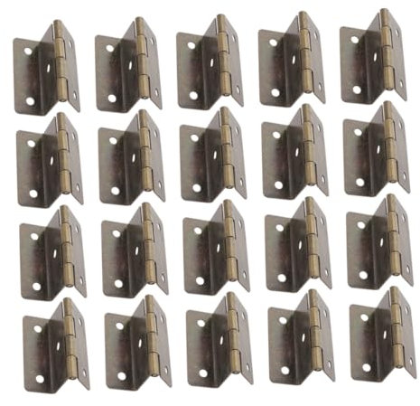 Uonlytech 20stücke Retro Iron Cabinet Door Hinge Faltbeschläge Für Möbel Robust Und Langlebig Für Schränke Und Kleiderschränke