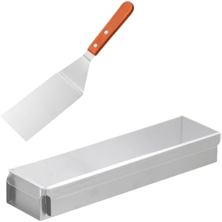 Folpus Stampo per tiramisù Rettangolare, Stampo per Dolci Robusto in Acciaio Inox, Stampo per Dolci, Stampo per Dolci, utensile per Pasticceria Fai da Te per, Coperchio Acrilico