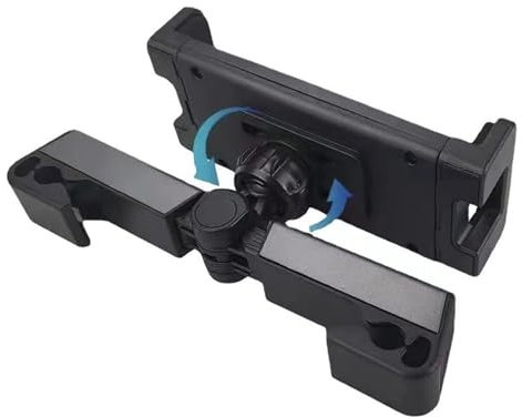 DDUP Car Headrest Tablet Mount Holder Auto Backseat Tablets Stand for Kids Compatible with iPad Air Mini/Cell Phone/Galaxy Tab/Kindle Fire Hd/Switch Lite or Other 4.7-12.9 Device(Black)