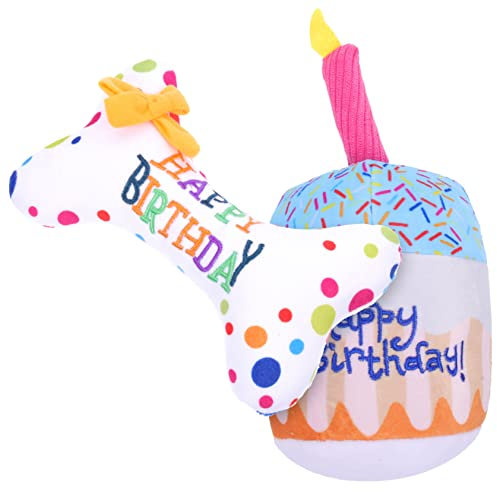 BESPORTBLE 2 Stück Quietschendes Plüschspielzeug Für Katzen Zum Geburtstag Lustige Haustiergeschenke Für Kätzchen Kauspielzeug Für Haustierbedarf