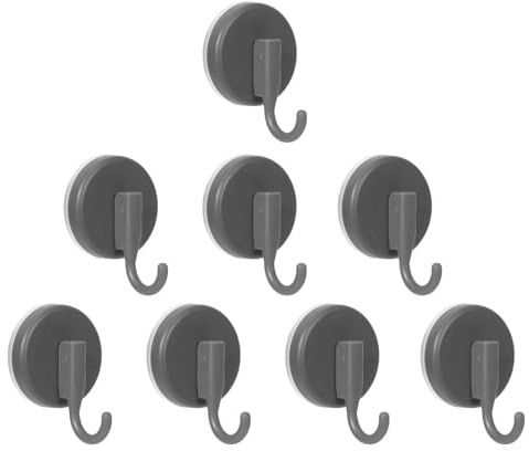 CIRULLI Lot de 8 crochets à ventouse,crochetss sans perçage, crochetss pour serviettes et crochet muraux, crochetss adhesifs muraux，crochetss à ventouse autocollants pour crochets pour cuisine