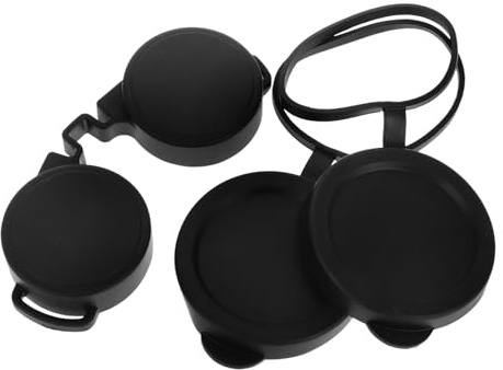 FIXOSHEE 3pcs Rubber Objective Lens Covers for Binoculars Eyepiece Guards Protective Caps for Telescope and Outdoor Use Easy to Install Fit Lens Protection