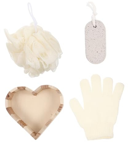 TOGEVAL Badezimmer Werkzeugset mit Körperpeeling und Badeutensilien im 3-teiligem Satz als Geschenk zur Abschlussfeier für Hautreinigung und Pflege