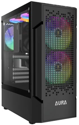 BREUNOR ASTRAL - PC Gaming Ryzen 5 5600XT 6 Core fino a 4.70GHz, RTX 5050 8Gb, SSD NVMe 1000Gb, RAM 16GB DDR4 3200MHz, Dissipatore ad Aria, Windows 11 Pro, Pc da gaming
