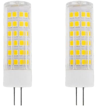 WOLTHID G4 Led Lampadina 220V 7W Lampadina Led Bianco Naturale 4000K G4 Base Bi-pin Led per Lampadario Ventilatore da Soffitto Puck Light Sostituzione per Lampadine Alogene, 7W-2PCS, Bianco Naturale