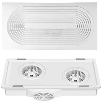 XXAD553TY Home Low Decibel Silent Bathroom Ventilation Fan, Pure Copper Dual Motor Ultra-thin 9cm Exhaust Garage