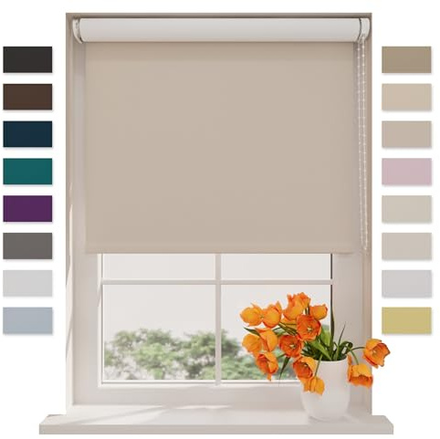 DTCH® Verdunkelungsrollo, beige, 70 x 190 cm