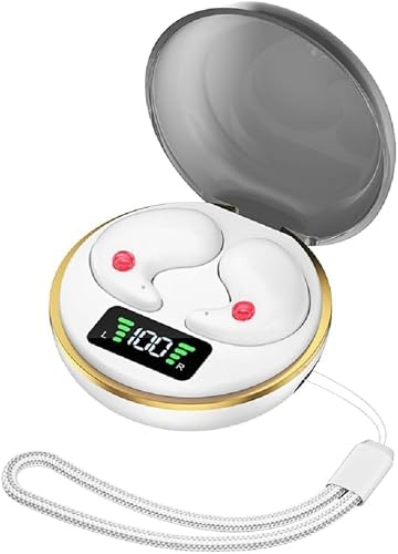 Écouteurs Bluetooth5.4,sans fil invisibles Bluetooth pour dormir sur le côté,mini écouteurs intra-auriculaires,Ecouteur Sommeil design plat confortable,IPX7 écouteurs étanches,pour iOS,Samsung,Android