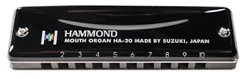 Suzuki Diatonic Harmonica Hammond HA-20 - key of F#