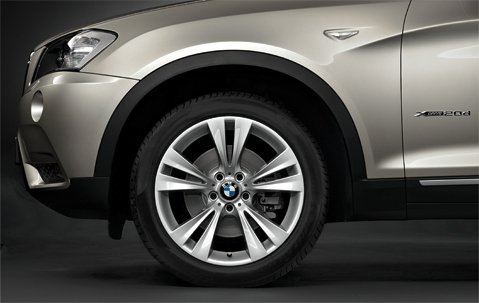 Original BMW Alufelge X4 F26 Doppelspeiche 309 in 19 Zoll für vorne