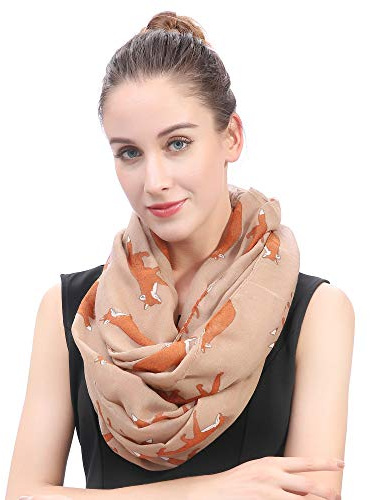Lina & Lily Fuchs Fox Damen Loop Schal Schlauchschal