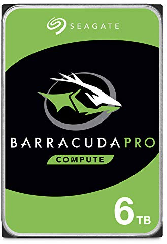 Seagate BarraCuda Pro 6 TB Internal Hard Drive Performance HDD – 3.5 Inch SATA 6 Gb/s 7200 RPM 256 MB Cache for Computer Desktop PC Laptop, Data Recovery – Frustration Free Packaging (ST6000DM004)