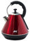 Ovation HT205 2200W Stainless Steel Metallic Red Cordless Pyramid Kettle with 1.8L Capacity & Boil Dry Protection