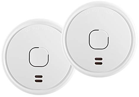 UltraFire UBS1 Optical Smoke Alarm With 9 Volt Replaceable Battery - Two Pack
