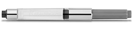 Kaweco Standard Konverter Smokey Grey Chrome Füllhalter der Serien DIA2, ORIGINAL, PERKEO, SPECIAL, STUDENT & SUPRA | Tinten-Konverter für Füller mit 0,82 ml Füllvermögen