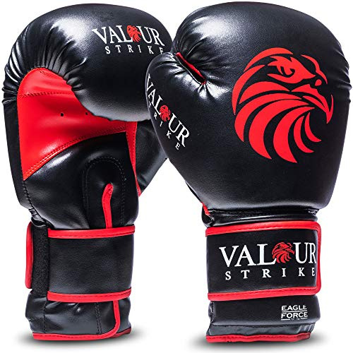 Valour Strike Gants de boxe pour hommes femmes juniors et enfants Lot en ounce 4536 g 3969 g 3402 g 2835 g 2268 g pour Pro Sparring Kickboxing MMA Muay Thai Eagle Force CV10Z™ (4536 g).