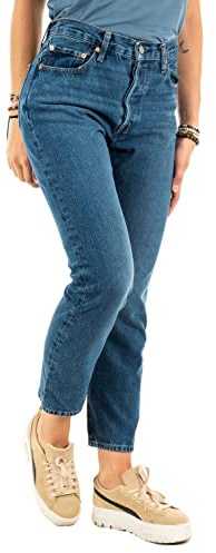 Levi's 501 Crop Vaqueros, Orinda Troy Horse, 25W / 28L Mujer