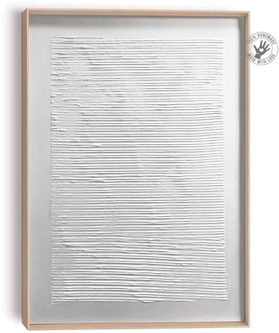 REINDERS Relief Wandbild, Lesen, Wohnzimmer, Poster, Wanddeko, Room Decor, MDF, Weiß, 70x50cm