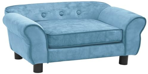 ZEYUAN Hundesofa, Hundekissen, Hundebett, Hundematte, Dog Bed, Hundematratze, Hunde Bett, Katzendecke, Türkis 72x45x30 cm Plüsch