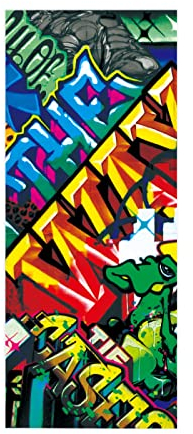 TüRfolie TüRtapete TüRposter Selbstklebend 3d Fototapete Klebefolie TüR Mit Motiv TüRaufkleber Kinderzimmer Graffiti 77 X 200cm(30,31 X 78,7 Zoll)