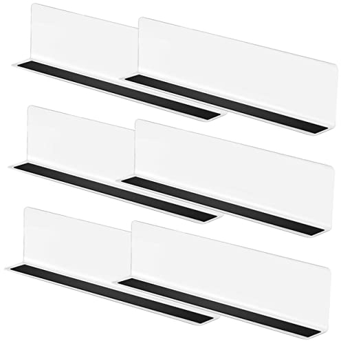CHILDWEET 6 Stück Regalteiler Aus Pet Mit Magnetstreifen Transparenter Supermarkt Regaltrenner Zur Warenklassifizierung Kompakter Warenteiler Für Brot Getränke Und Mehr