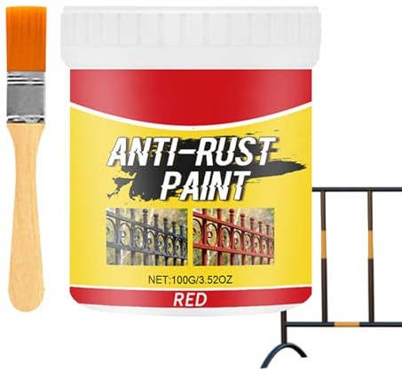 Convertitore di ruggine multiuso, Rimuovi macchie di ruggine multisuperficie, Ristrutturante di ruggine con pennello, Vernice per rimozione ruggine durevole, Vernice antiruggine per telaio per navii,