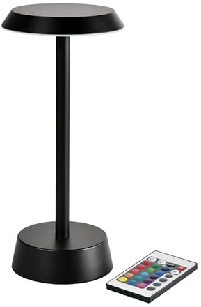 6X DUNI LED Lampe kabellos Nour 26,3 cm (H) 11,9 cm (D) Schwarz
