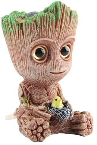 XiXiRan Aquarium Deko Groot, Sprudelstein und Luftstein Deko, Baby Groot Aquarium Dekoration