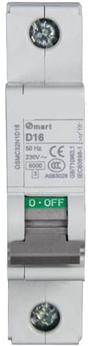 Disjoncteur thermique magnétique Miniature de Type C 1P 1A 2A 3A 4A 6A, interrupteur à Air électrique 230VAC 50HZ 6KA 1 pièces(2A)