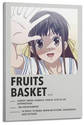 KINGGHYLL Fruits Basket Poster Decorative Painting Canvas Poster Wall Art Living Room Decor Modern Aesthetic Poster 08x12inch(20x30cm) Frame-style