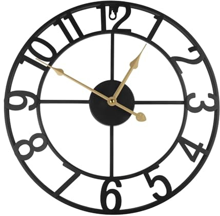LVYXON Vintage Metal Outdoor Wall Clock Stylish decoration for outdoor space 34cm/40cm