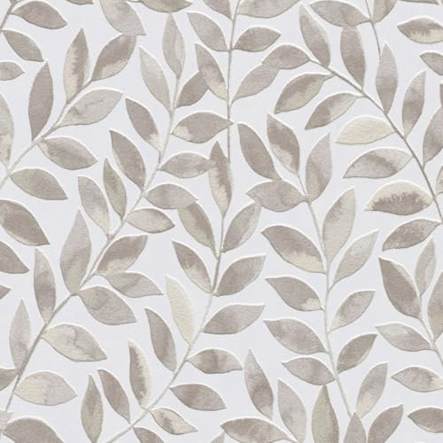 Strukturtapete 10462-11 Vliestapete Blumen Floral 0.53 x 10.05 m Erismann Opus Braun