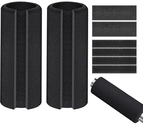 Puños de gomaespuma para moto y bicicleta, 2 piezas de mangos antideslizantes, amortiguadores de vibración, 10,8 cm de gomaespuma, para deporte, aparatos de fitness y viajes